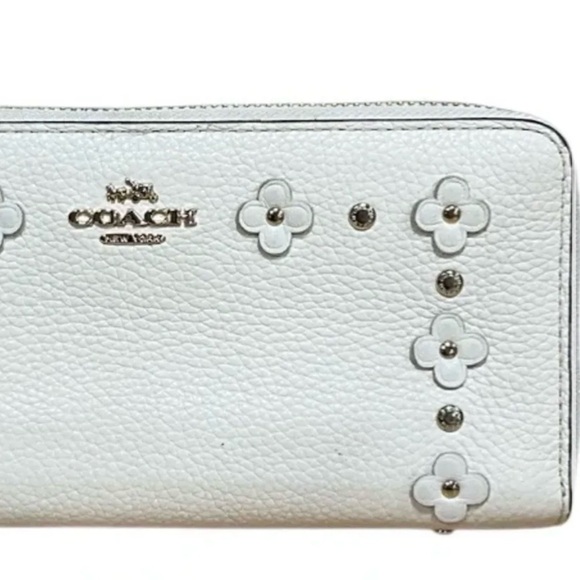 LIKE NEW! RARE Vintage Accordion Zip Wallet Floral Appliqué Willow Purse - Picture 3 of 7